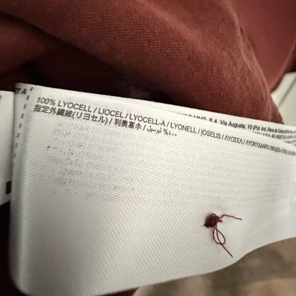 Mango Dark Red Button Down Shirt Size Medium (M) - Picture 6 of 6